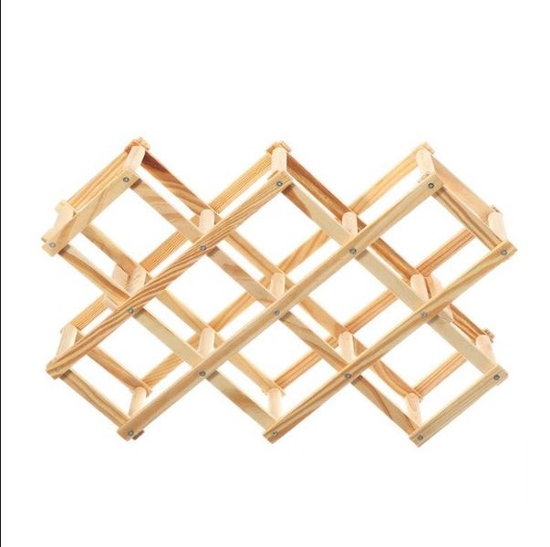 Wooden Folding Bottle Rack IL-43