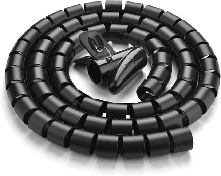 Reusable Spiral Wrapping Bands Desk Cable Wire Organizer