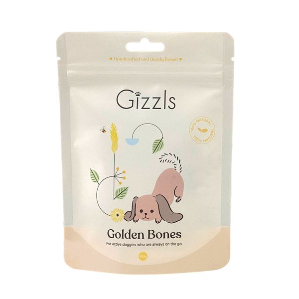 Gizzls - Peanut Butter &amp; Turmeric Dog Treats 100g