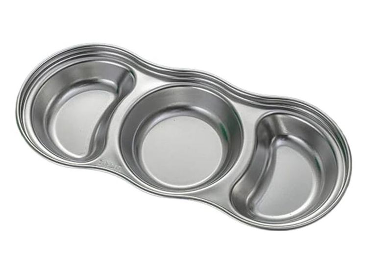 Sauce Dish Appetizer Serving Stainless Steel Bowl Plate