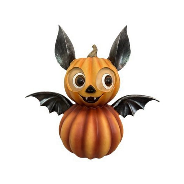 Pumpkin Shaped Home Decoration Resin Cute Bat Decoration A