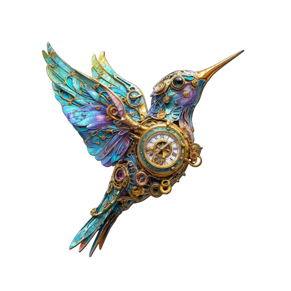 The Clockwork Hummingbird Wooden Jigsaw Puzzle for Adults/ Kids