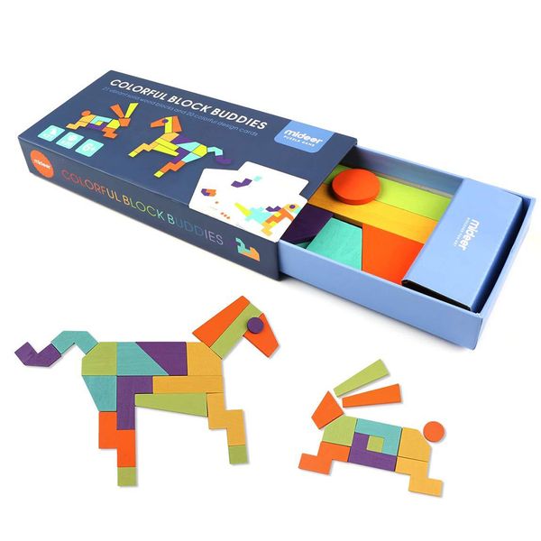 Mideer Colourful Block Buddies &amp; Activity Cards