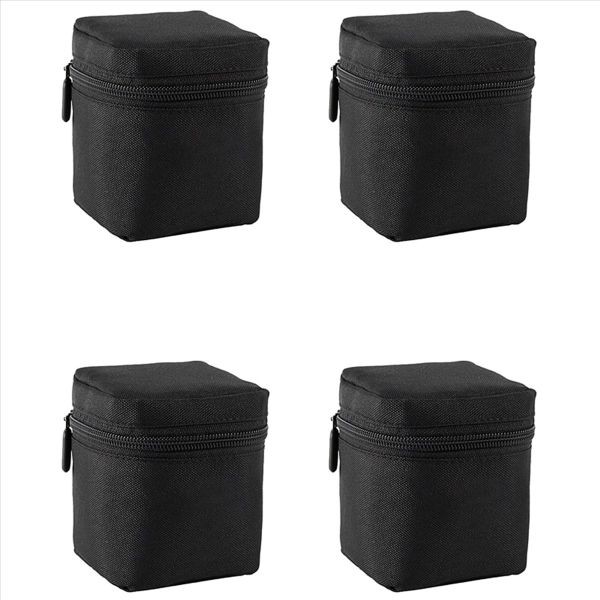 4X Camera Lens Bag Dslr Padded Thick Protective Pouch For Dslr Camera
