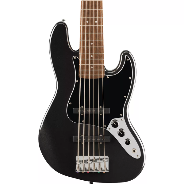 Fender Squier Affinity Series Jazz Bass VI Bass Guitar - Black Metallic