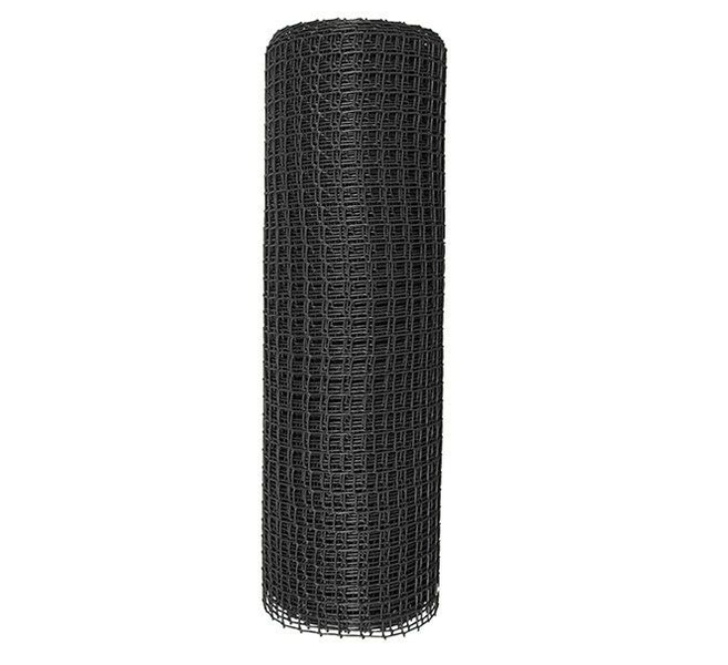 Black Plastic Garden Mesh Fencing 1m x 25m