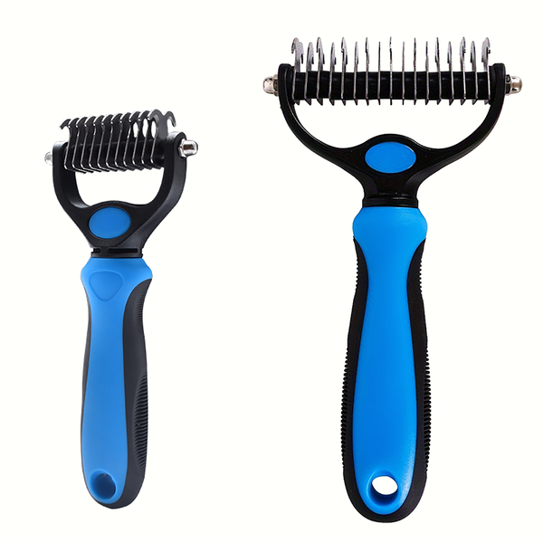 2 Pieces Pet Dematting Comb Pet Grooming Brush Hair Removal Tool For Pets