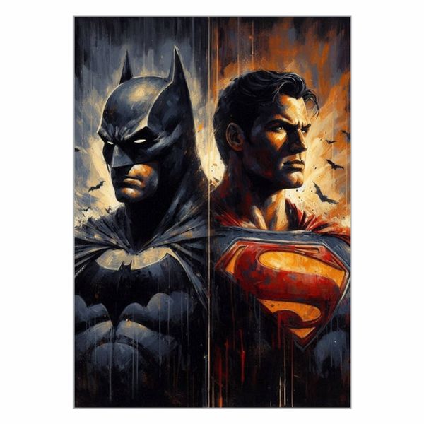 Batman And Superman Poster - A1