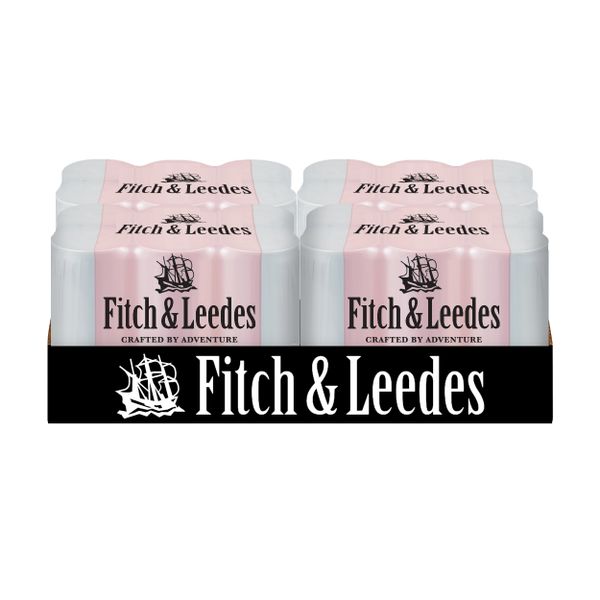 Fitch &amp; Leedes Pink Tonic Sugar Free can 200ml x 24