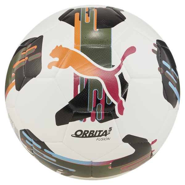 Puma Orbita 5 Fusion Soccer Ball - White/Multicoloured