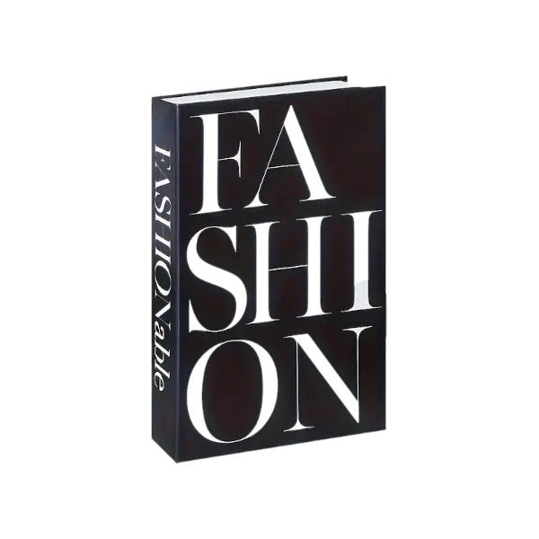 Fashion Decorative Book with Inside Storage - Black &amp; White