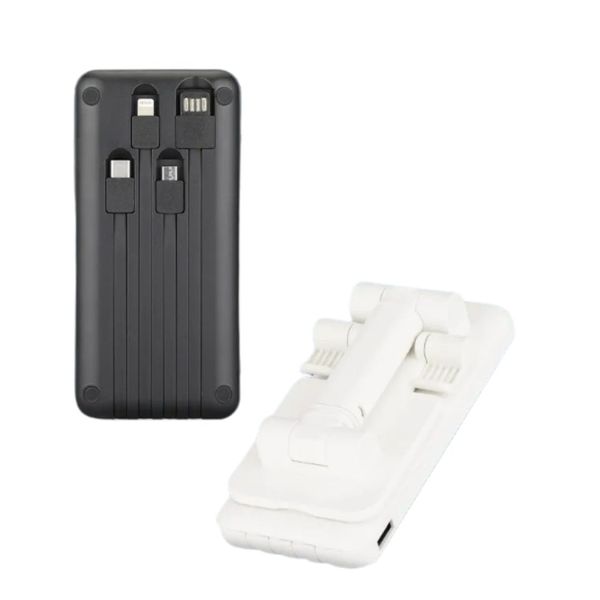 10000mAh Power Bank -Red with charging cables