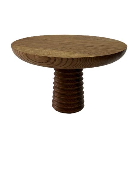 Homestar solid oakwood cake stand