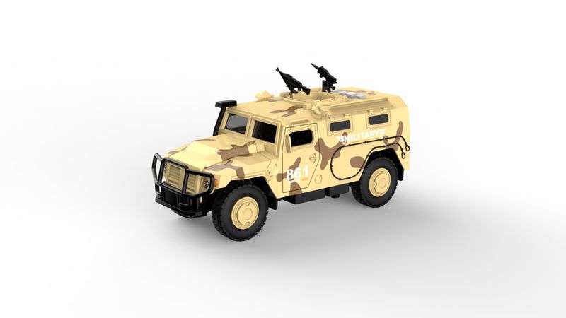 Toys of BOLDCUBE - Armoured Vehicle with Dual Suppression Machine Guns