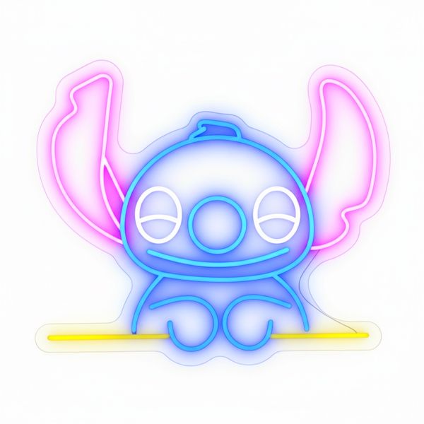 Disney Stitch Ohana LED Neon Light - 33 x 28.5cm
