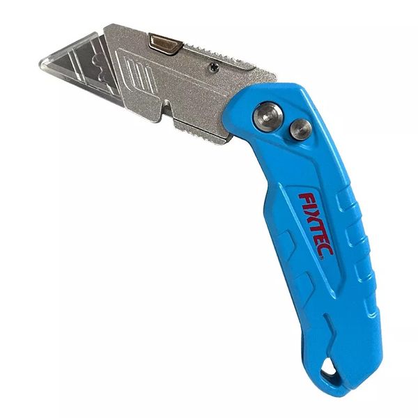Fixtec 165mm Folding Utility Knife Aluminium 5 Blades Included
