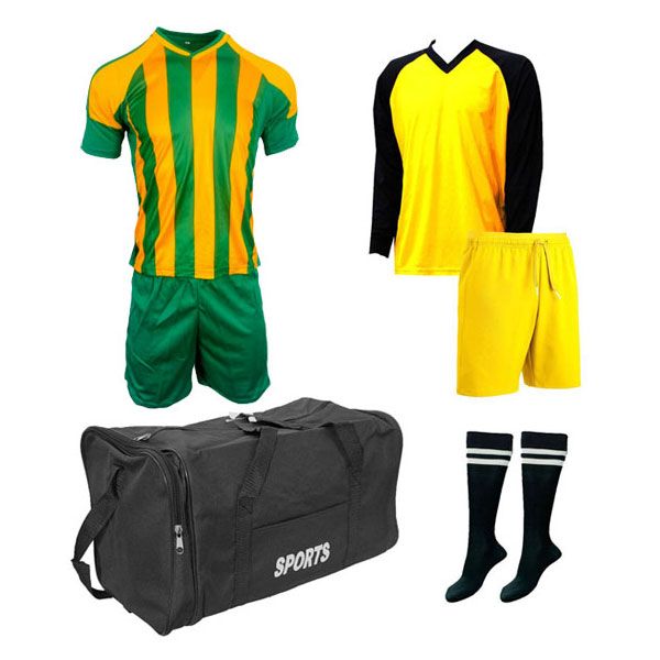 Soccer Kit & Goalkeeper Set & Kit Bag Football Team of 15 Yellow/Green Shop Today. Get it