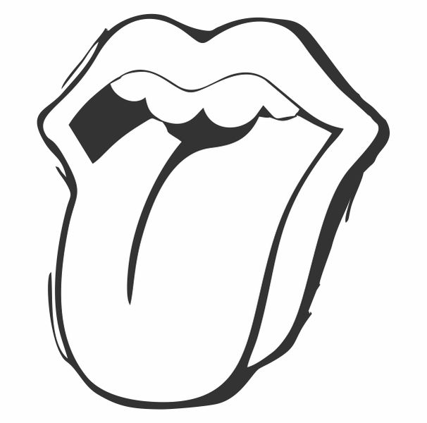Sequin Lips Rock n 'Roll The Rolling Stones Decal