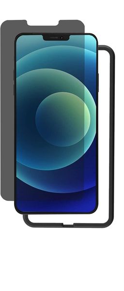 Anti Spy iPhone 12 Pro Max Black Privacy Tempered Glass Screen Protector