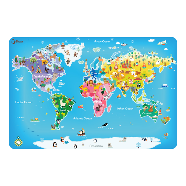 Classic World - Jigsaw Puzzle - World Map - 48 Pieces