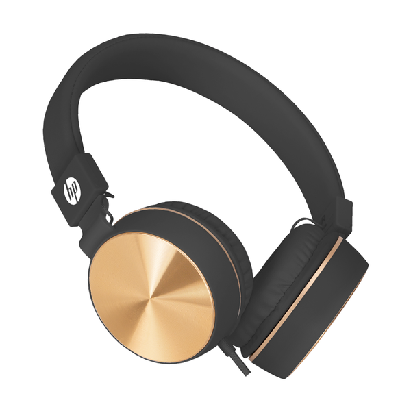 HP Music Headphones -Pristine Sound - Black &amp; Gold