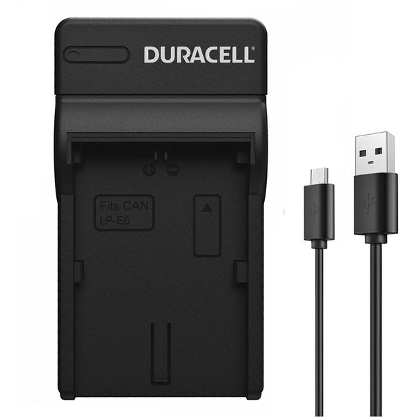 Charger for Canon LP-E6 Battery by Duracell