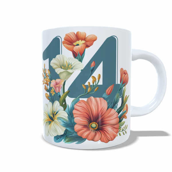 Beautiful 14th birthday Mug Gift