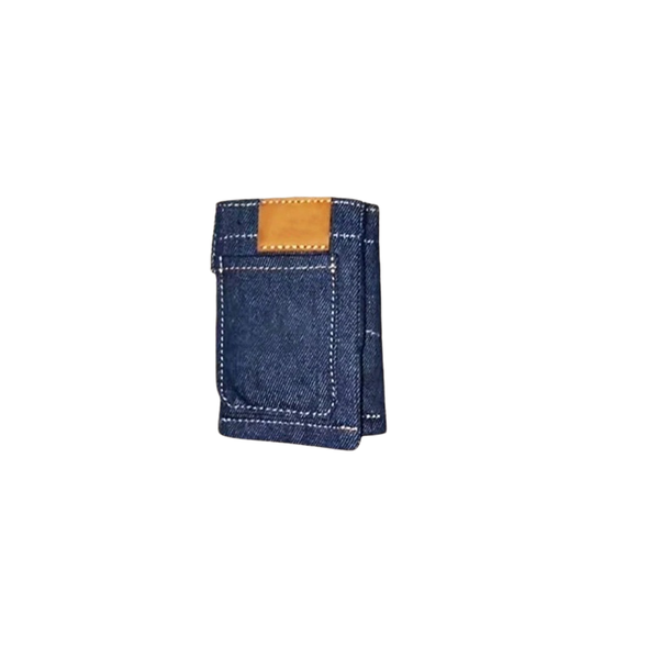 Mini Denim Jeans Shaped Foldable Wallet Coin Purse and Card Holder