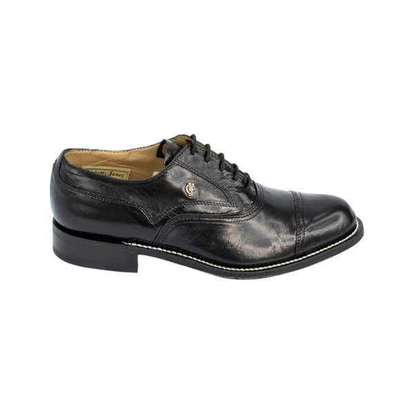 Crockett &amp; Jones Waylon Black Leather Glace Kid