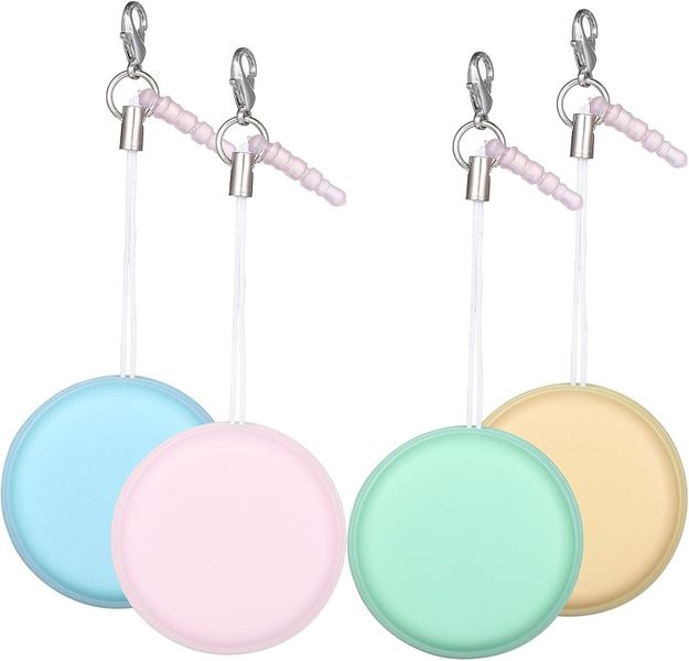 Macaron-shaped Phone Screen Cleaners Decorative Lanyards For Keychain