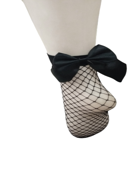 Black Ankle Bow Socks