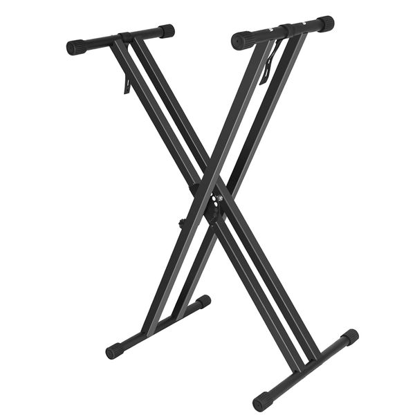Keyboard Stand Ajustable X-Style for Digital Piano Locking Strap Heavy Duty