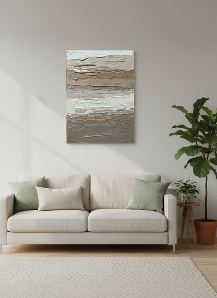 Neutral Impasto Gold image