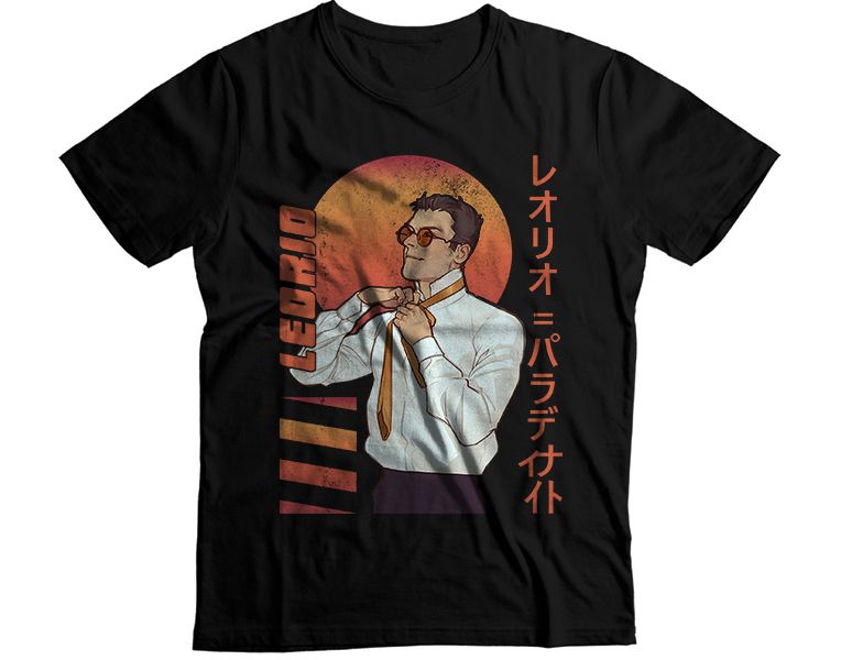 Leorio Paradinight Retro Sunset Graphic T-Shirt (2)