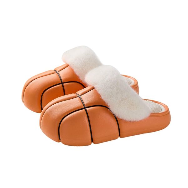 Women's Winter Warm Waterproof Non-Slip Cotton Slippers - White