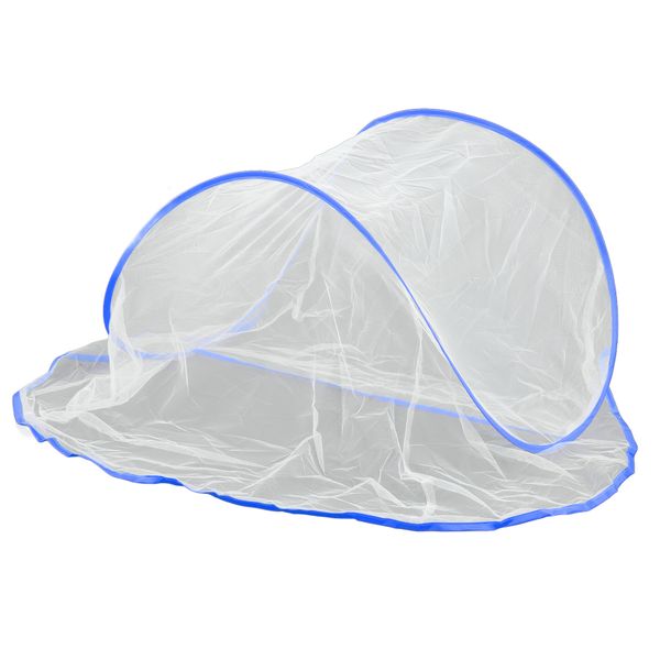 Blue Portable Foldable Mosquito Head Net