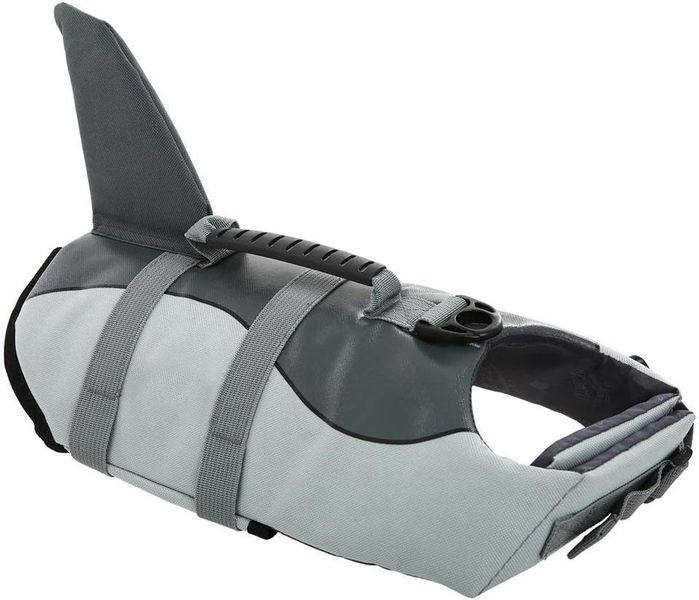 Dog Life Jacket, Large Pet Life Vest, Adjustable Dog Shark Life Vest(M)