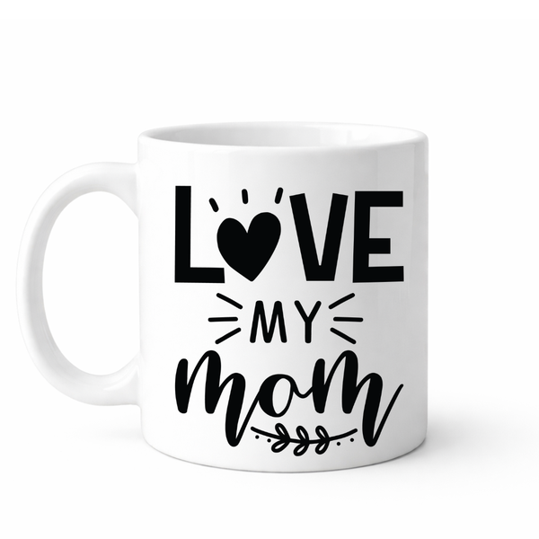 Love my mom - Mother`s day gift mug