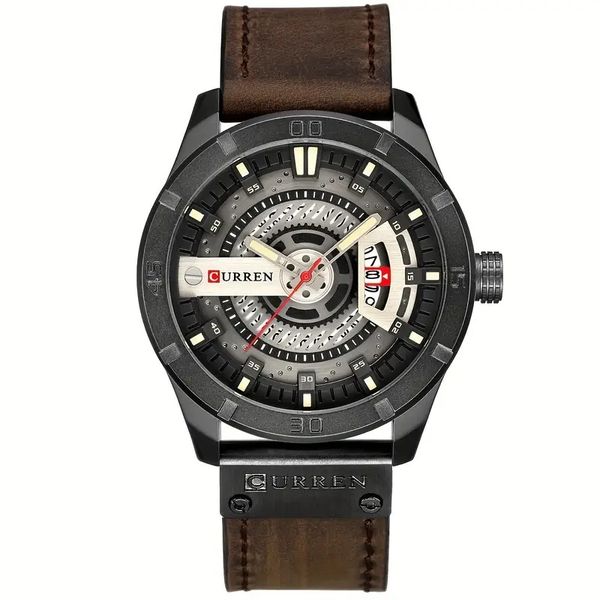 CURREN Men's Vintage Rustic Quartz Watch