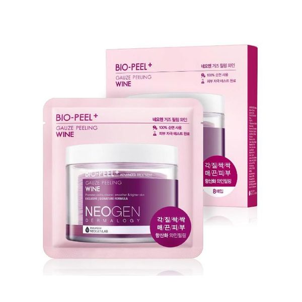 Neogen - Bio-Peel Gauze Peeling Wine 8 Pads (Parallel Import)