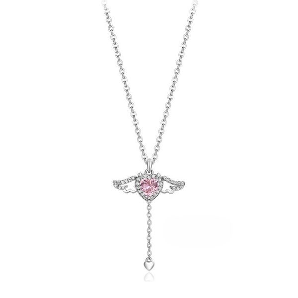 Sterling Silver Cupid's Heart Necklace