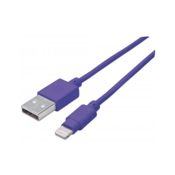 Manhattan iLynk Lightning Cable 1 m (3 ft.), Purple x 1