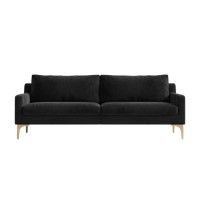 Meela Contemporary 2-Seater Sofa with Back Pillows