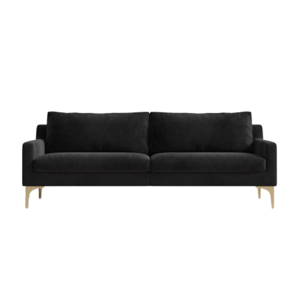Meela Contemporary 2-Seater Sofa with Back Pillows