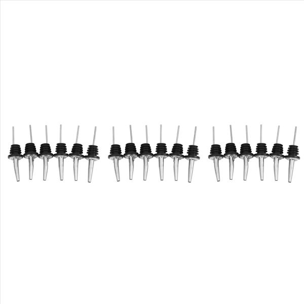 6Pcs Stainless Steel Spirit Wine Bottle Pourer Stopper