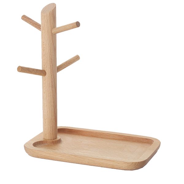 Creative Jewellery Storage Tray With Branch Rack for Jewelry Earring Necklace
