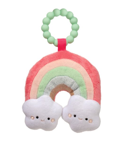 Douglas Rainbow Teether Plush Toy