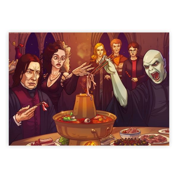 Harry Potter Table Art - A1 Poster