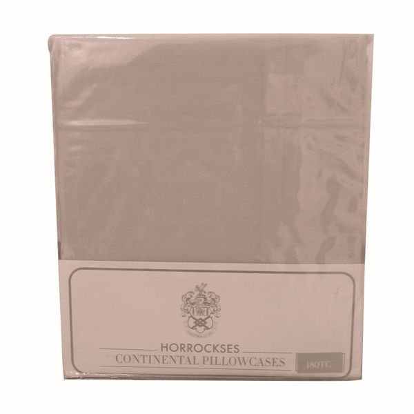Continental Pillowcases Twin Pack - Horrockses - Stone