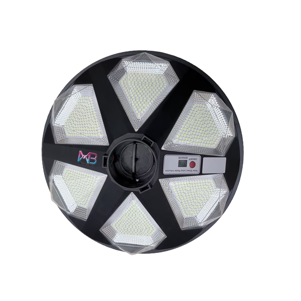 WOVIBO 1500W Solar UFO Street Light 360 Remote Control Motion Sensor